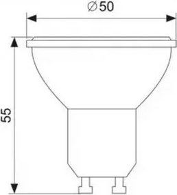 Lampadina LED GU10/1,5W/230V 4000K