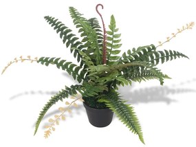 Felce Pianta Artificiale Con Vaso 50 Cm Verde /