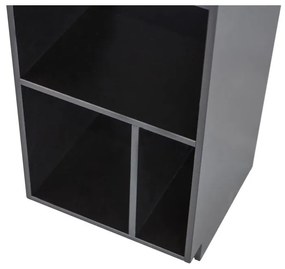 Libreria modulare in legno di pino nero 40x210 cm Finca - WOOOD