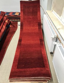 Loribaft Tappeto 310x90 Rosso (Iran) Annodato A Mano