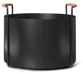 Port Firewood Bucket Nero - Ferm Living