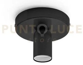 Gsop02- plafoniera piu accessori portalampada attacco e27 nero sati...