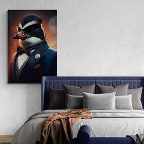 Quadro su tela – Gangster animale pinguino