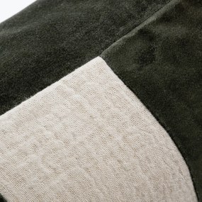 Tikamoon - Cuscino in lino 60x40 cm Sono verde