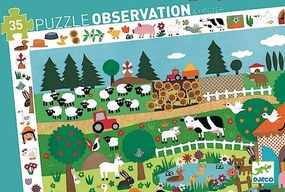 Un puzzle di osservazione - fattoria - 35 pezzi