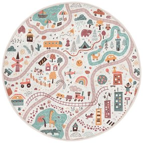 Tappeto da gioco per bambini lavabile ø150 cm Furry World – Mila Home