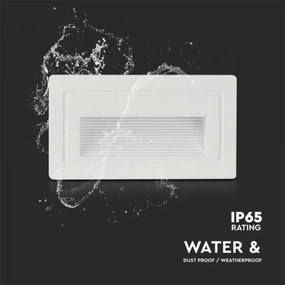 Illuminazione scale LED da esterno LED/3W/230V 3000K IP65 bianco