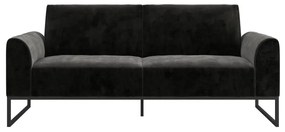 Divano letto nero 217,2 cm Adley - CosmoLiving by Cosmopolitan