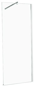 Walk-in walk-in L 80 x H 200 cm, vetro 6 mm vetro senza finitura / trasparente cromo