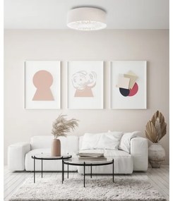 Plafoniera RAYS 2xE27/60W/230V diametro 60 cm bianco