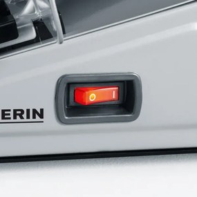 Severin AS 3915 - Affettatrice elettrica 180W/230V in acciaio inox