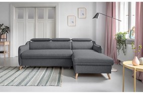 Divano letto angolare grigio scuro (angolo destro) Sweet Harmony - Miuform