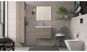 Cersanit K701-104 - WC sospeso con sedile CITY OVAL in ceramica/bianco