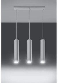 Sollux SL.0325 - Lampadario a sospensione con filo LAGOS 3 3xGU10/10W/230V bianco