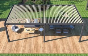 Pergola bioclimatica Ombréa autoportante 4x8M in alluminio