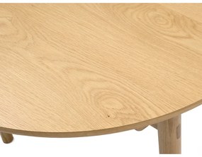 Tavolo da pranzo pieghevole in rovere decorato 100x190 cm Carno - Unique Furniture