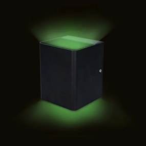 Nedis ZBLOW10RGBW - Lampada LED RGBW dimmerabile da esterno, 12W, 230V, IP65, Wi-Fi Tuya, nera