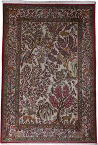 Ghom Tappeto 140 x 210 (Iran) Annodato A Mano