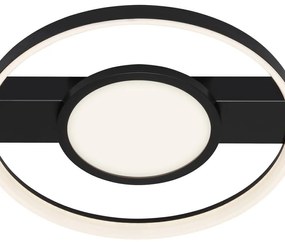 Plafoniera LED Frames Ø 20.5 cm nero IP20, 3100 lumen