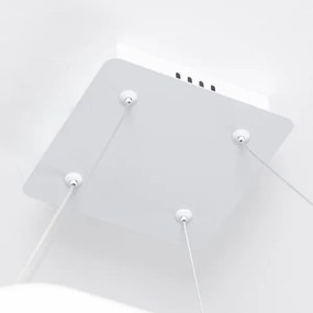 Brilagi - Lampada a sospensione dimmerabile con cavo FALCON SLIM LED/50W/230V 50x50 cm bianco + telecomando