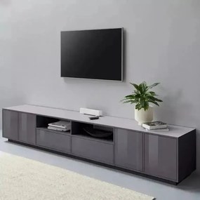 Credenza Bloom Lowboard 260 x 41,4 x 46 cm Antracite Laccato: stile e praticità in un unico prodotto