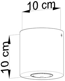 Plafoniera in legno Roda - Sollux
