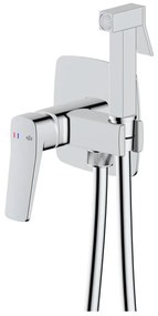 KFA Armatura 4529-512-00 - Miscelatore per bidet con doccetta per installazione ad incasso MALAGA l., cromato