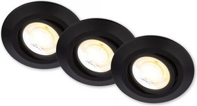Briloner 7586035 - Set da 3 plafoniere LED per bagno KLIRA 1xLED/4,9W/230V IP23 nero