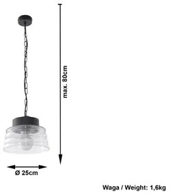 Lampadario su catena MARINA 1xE27/60W/230V