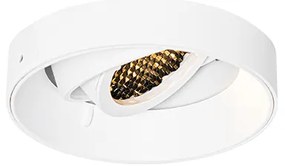 Set di 6 faretti da incasso moderni bianchi GU10 rotondi senza bordi - Oneon Honey