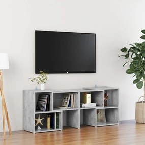 Mobile Porta TV Grigio Cemento 104x30x52 cm Legno Multistrato