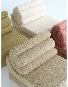 Poltrona per bambini marrone chiaro con rivestimento in bouclé Flipster – Wigiwama