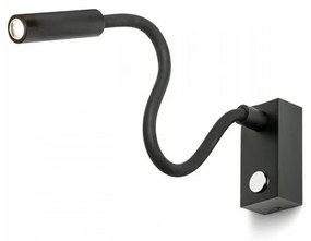 RED - Design Rendl - R10541 - Lampada LED flessibile AIM LED/3W/230V nera