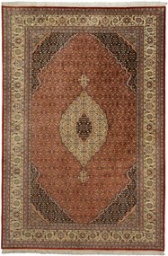 Tabriz Tappeto 300x200 Rosso (Indian) Annodato A Mano
