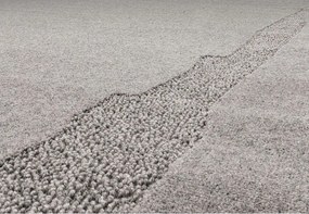 Tappeto in lana grigio 200x300 cm Morphic Rocca - Agnella