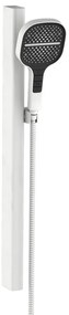 Doccetta con flessibile doccia e barra di scorrimento AQUASANIT Atlas in inox bianco 3 getti