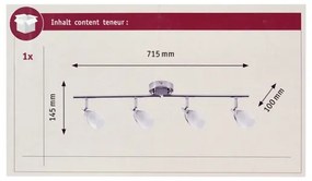 Paulmann 66692 - Luce Spot YASMIN 4xG9/10W/230V