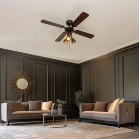 ZEVENTI - Ventilatore da soffitto ZURRIOLA 3xGU10/50W/230V