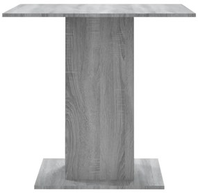 Tavolo da Pranzo grigio sonoma 80x80x75 cm in Legno Multistrato