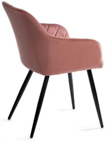 SET 2x Sedia da pranzo RICO rosa