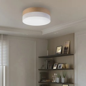 Plafoniera LED SIRJA WOOD LED/36W/230V diametro 45 cm bianco/quercia