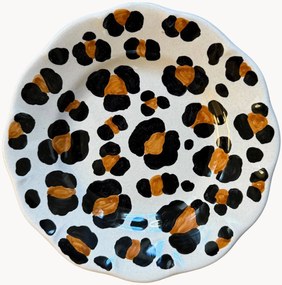 Piatto da torta fatto a mano Leopardo