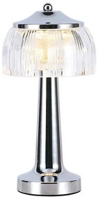 Lampada da tavolo LED dimmerabile LED/1W/5V 3000-6000K 1800 mAh cromo