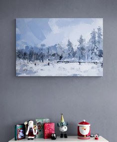 Quadro su tela – Neve nel bosco