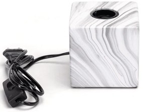 Aigostar - Lampada da tavolo 1xE27/60W/230V bianco/grigio