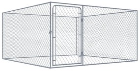 Recinto Per Cani Da Esterno İn Acciaio Zincato 2x2x1 M /