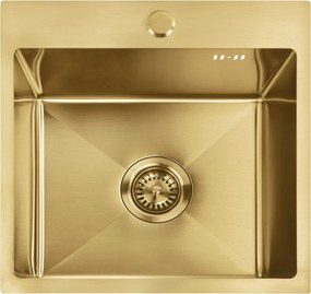 Lavello in acciaio Leo 40 BRUSH GOLD