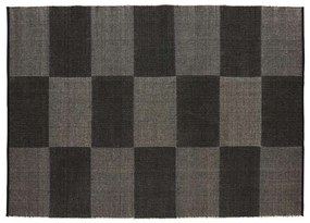 HAY - Check Rug Large Check 170x240 Black HAY