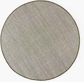 Tappeto rotondo in lana tessuto a mano Amaro