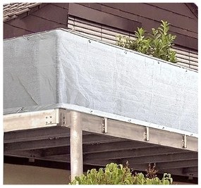 Schermo da balcone in plastica bianca 500x90 cm - Garden Pleasure
